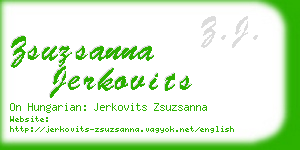 zsuzsanna jerkovits business card